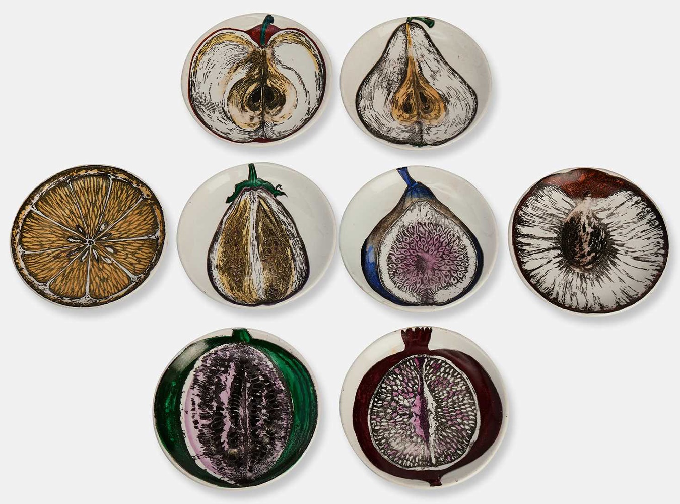 Fornasetti, a set of eight coasters (£250-350) – to be sold in our 27 October Design sale.